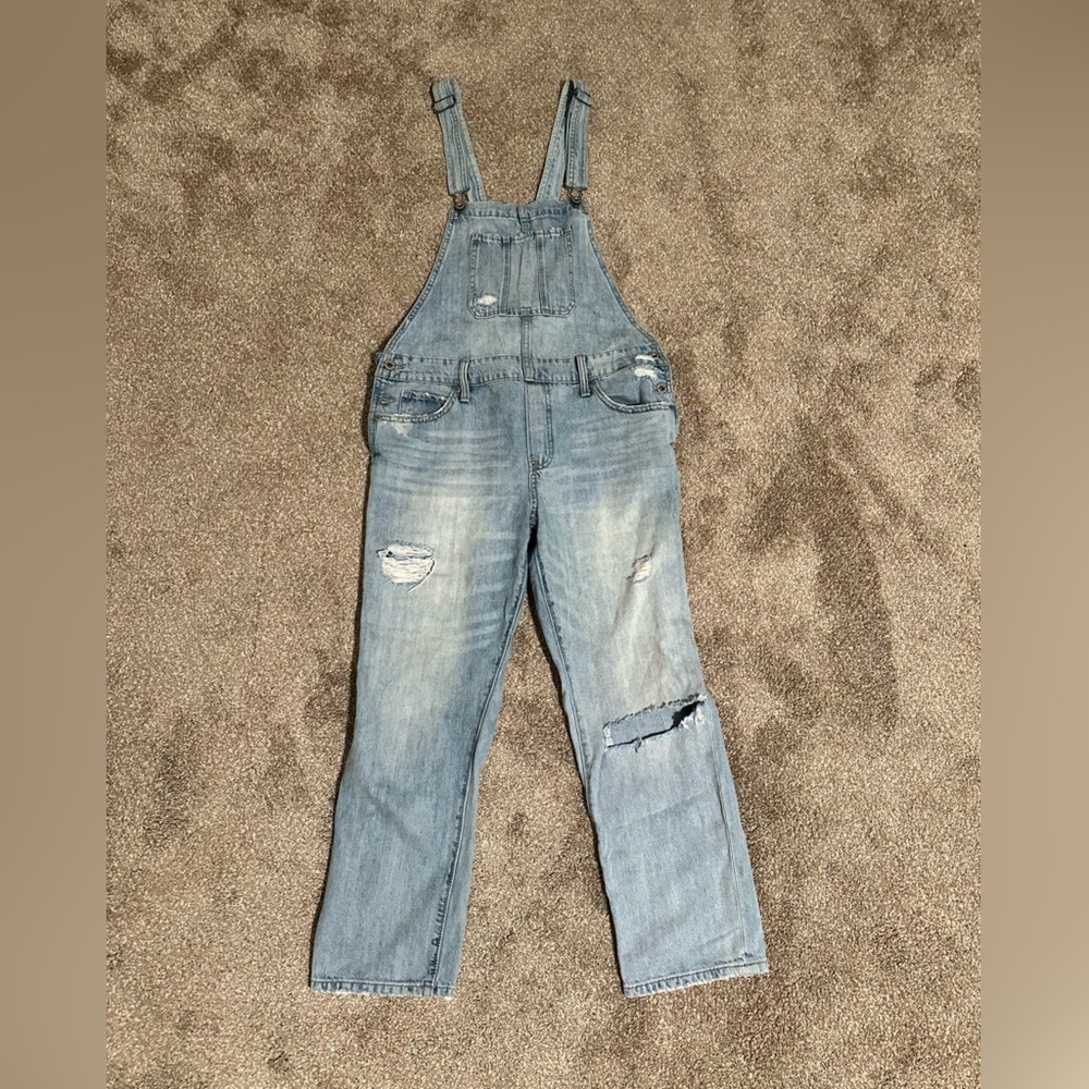 Lucky Brand destroyed overalls